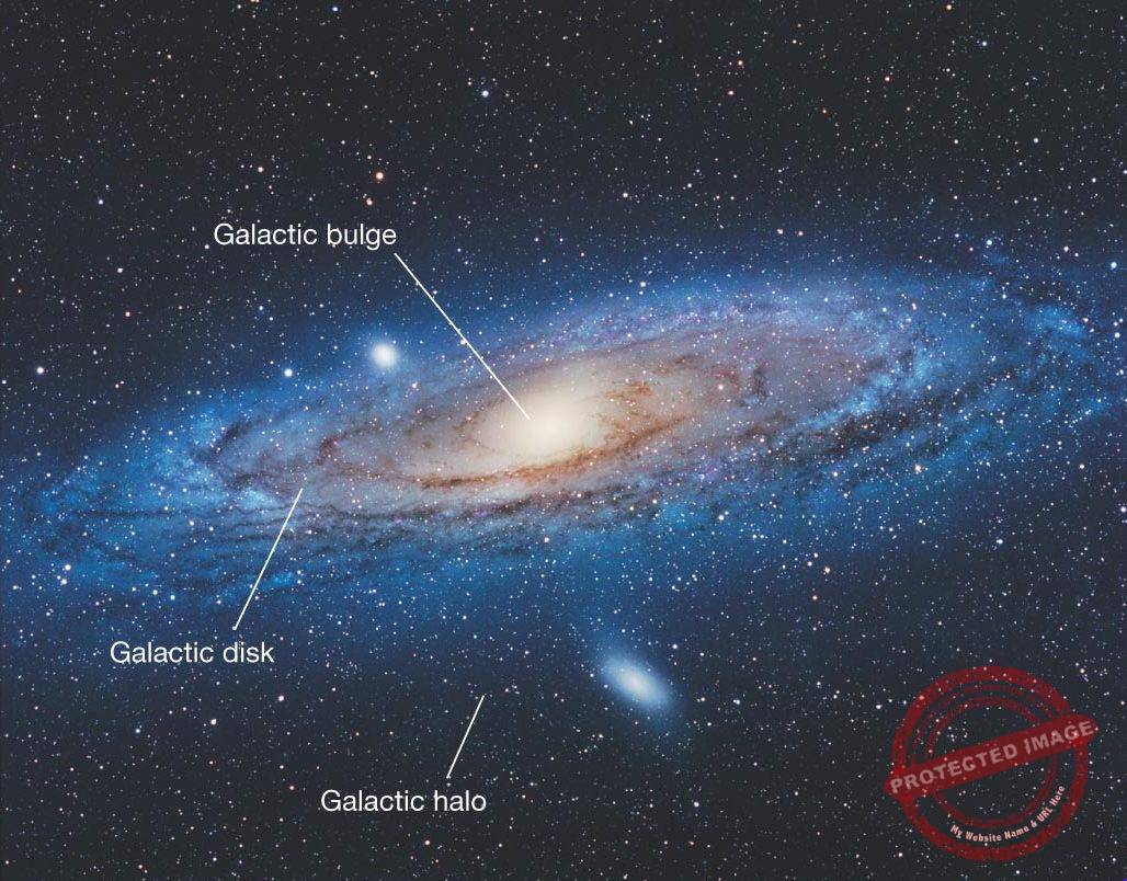 galactic bulge, galactic disk galactic halo